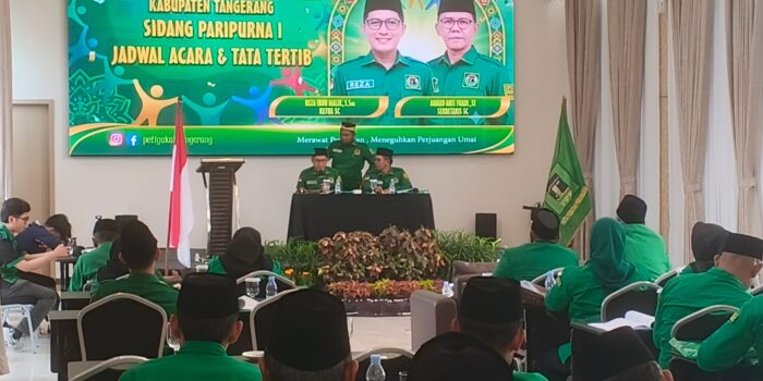 Sidang Paripurna Muscab X DPC PPP Kabupaten Tangerang 2026 tetapkan Dudin Tohirudin sebagai Ketua, dihadiri pengurus dan bendera partai