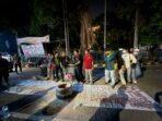 Aksi Demo Mahasiswa Poros Baru Tangerang Tolak Program MBG di Taman Gajah 18 Oktober 2026 Puluhan mahasiswa berorasi dan membakar ban saat demo tolak Program MBG di Taman Gajah Kota Tangerang pada malam hari