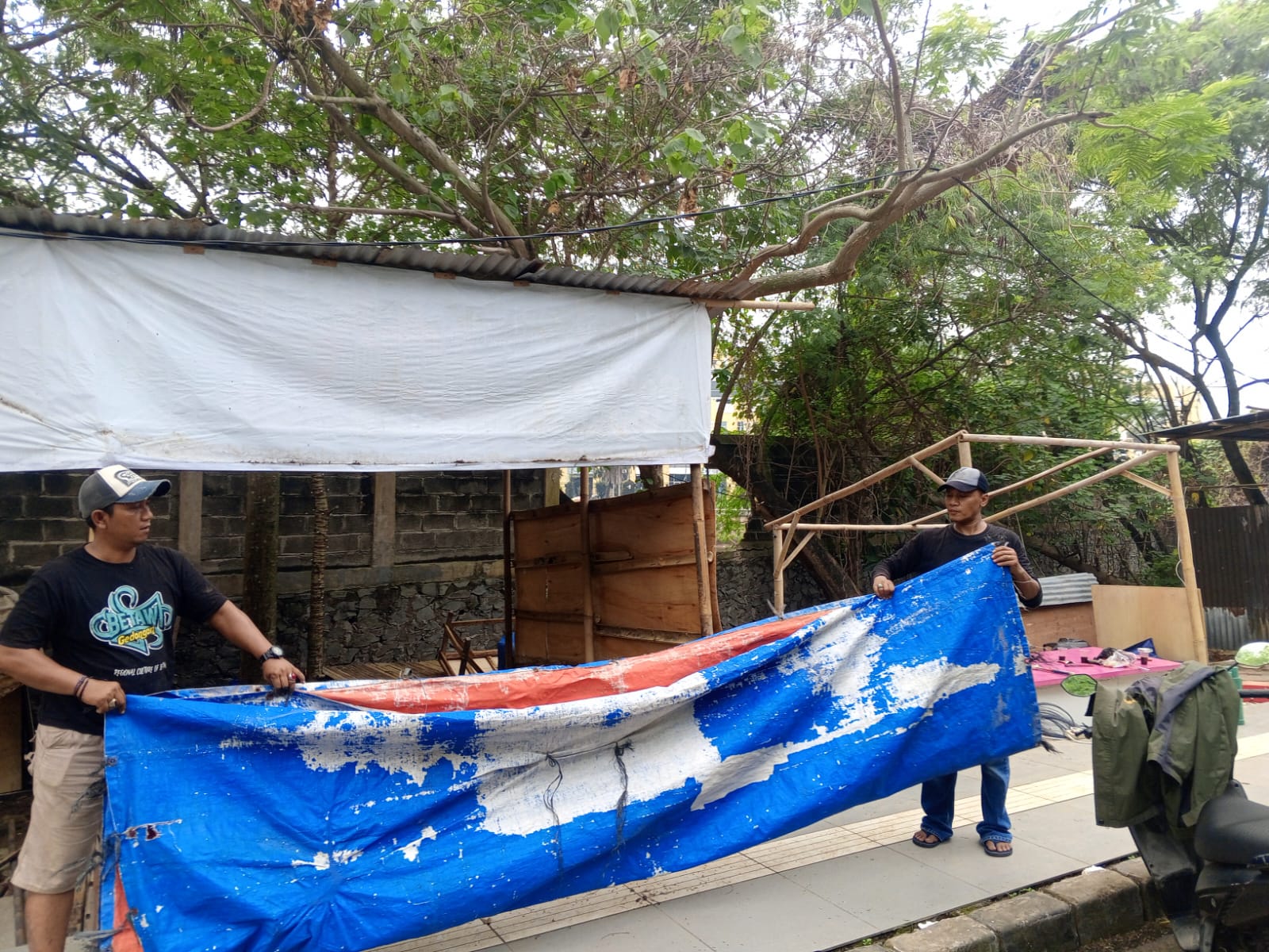 Trantib Kecamatan Tangerang penertiban lapak Situ Gede Kelapa Indah 2026