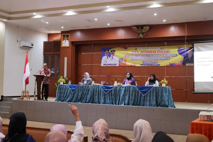 Pembukaan Pelatihan PKHP untuk 260 perempuan pelaku usaha di Gedung Nyimas Melati Kota Tangerang