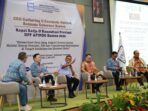 Kakanwil BPN Banten Harison Mocodompis saat menjadi narasumber di acara CEO Gathering Apindo Banten bersama Gubernur Andra Soni