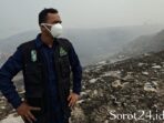 HMI Badko Jabodetabeka Banten dan Relawan Peduli Sampah Bagikan Masker di Lokasi Kebakaran TPA Jatiwaringin