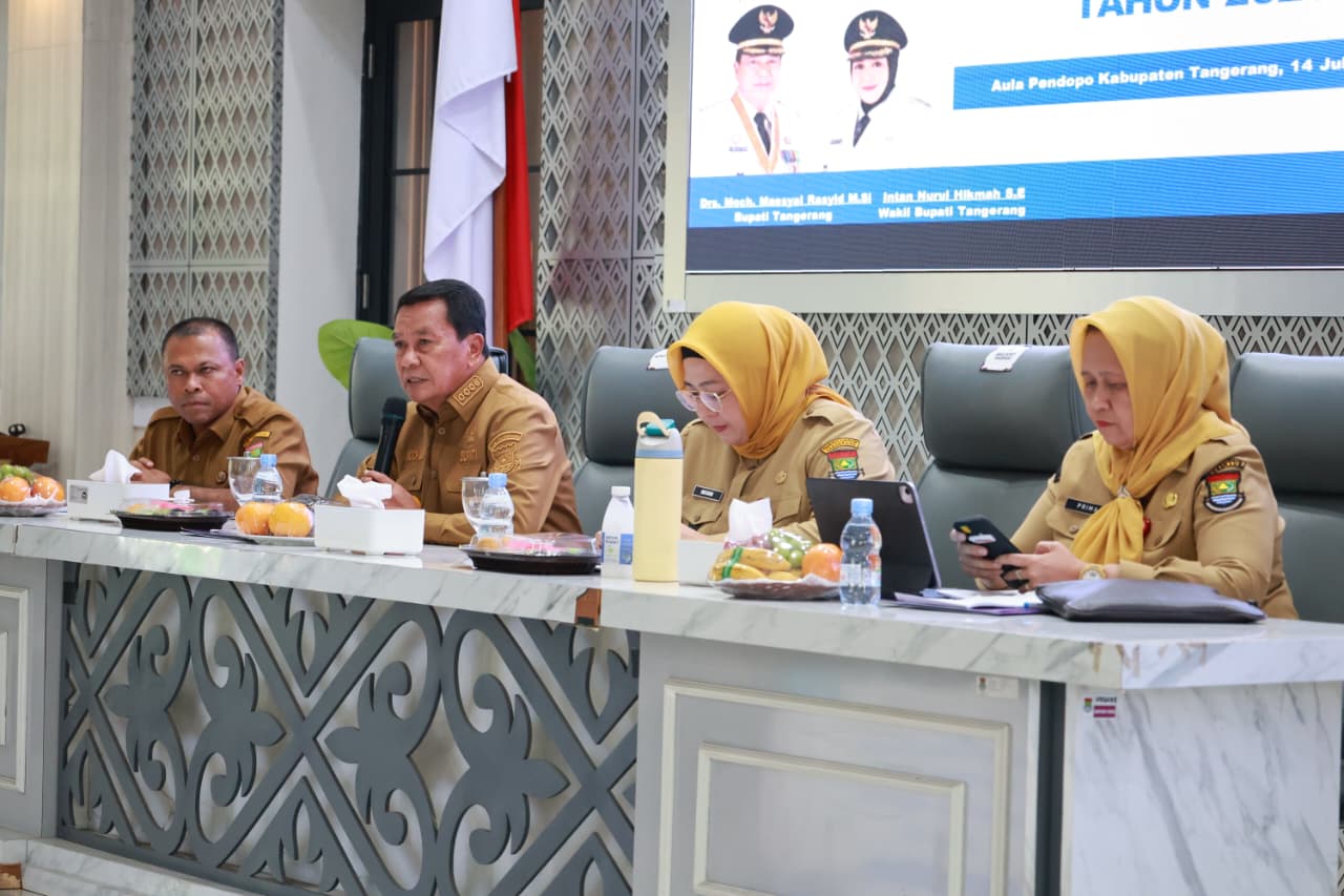 Bupati Maesyal Rasyid pimpin Rakor Program Kesehatan Gratis Kabupaten Tangerang
