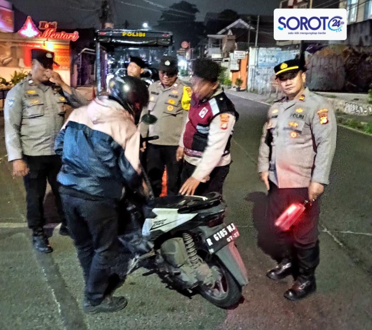 Razia Kendaraan Polsek Tangerang dijalan protokol