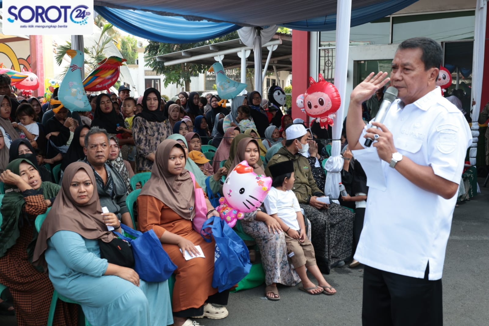 bupati tangerang buka warteksi gemilang cikupa