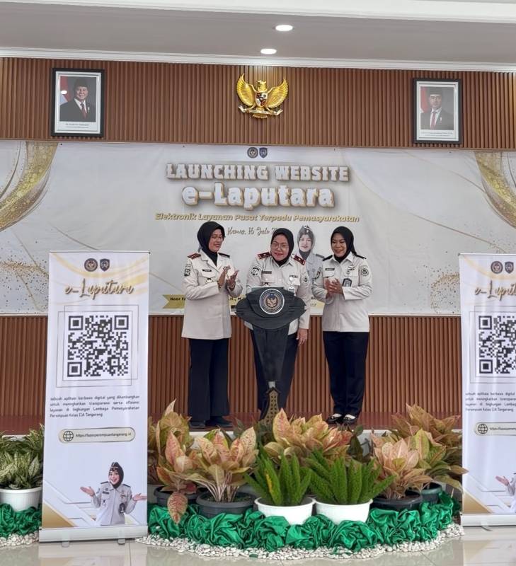 Launching website e-Laputara Lapas Perempuan Kelas IIA Tangerang