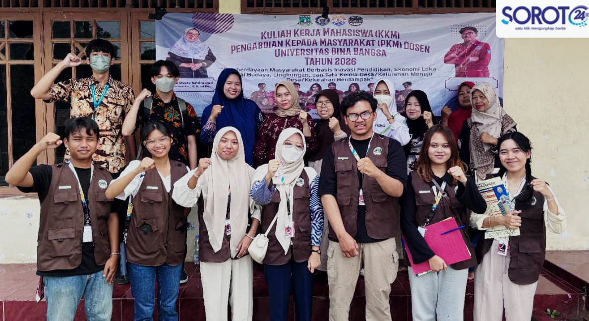 Mahasiswa KKM UNIBA Kelompok 2 foto Bersama Puskesmas Banten Girang Gelar Cek Kesehatan Gratis dan Edukasi Waspada Hipertensi