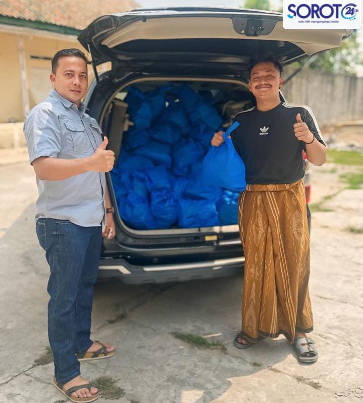 penyerahan bantuan sembako knpi banten kepada pemuda berdampak