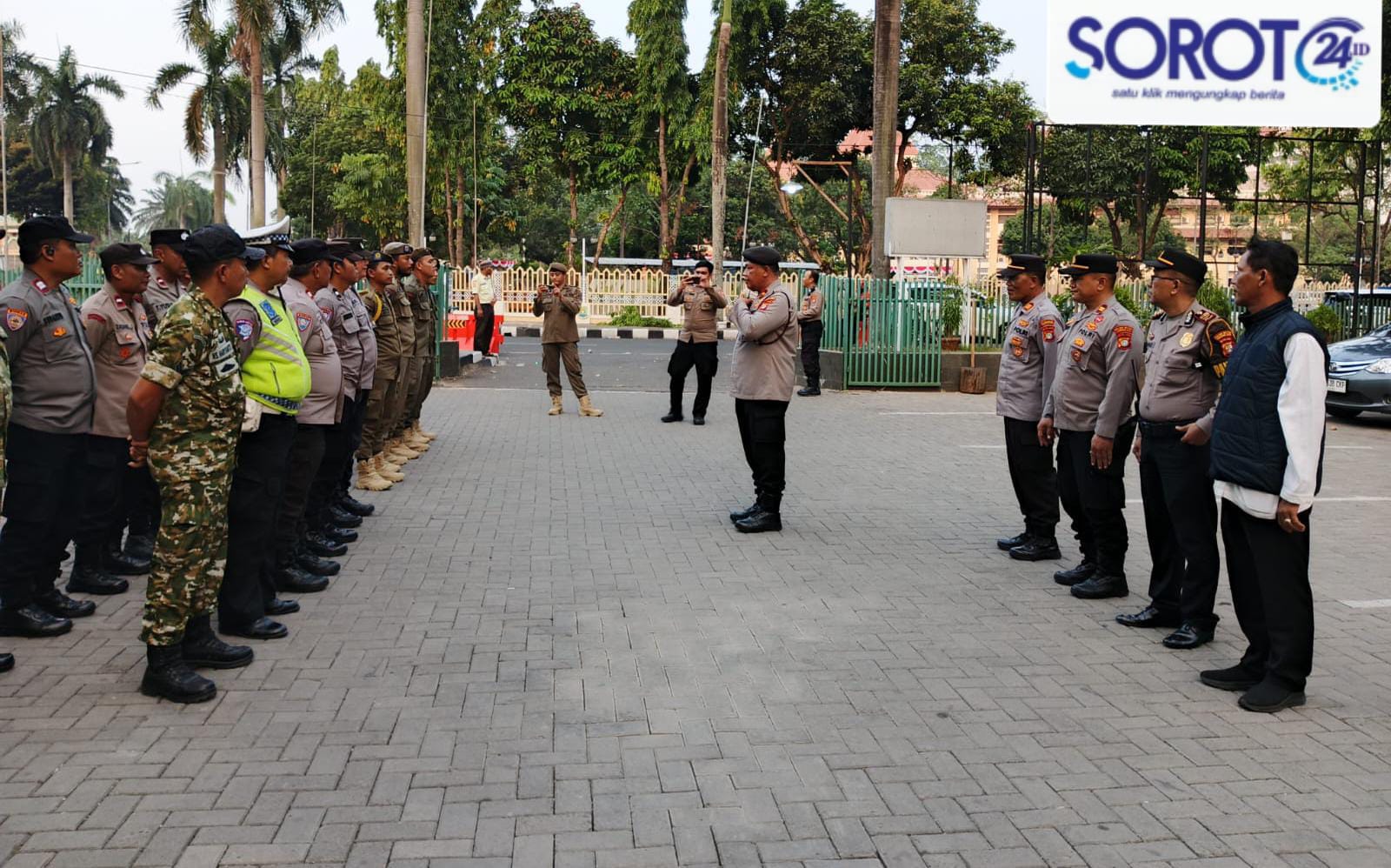 pengamanan polisi demo mui kota tangerang