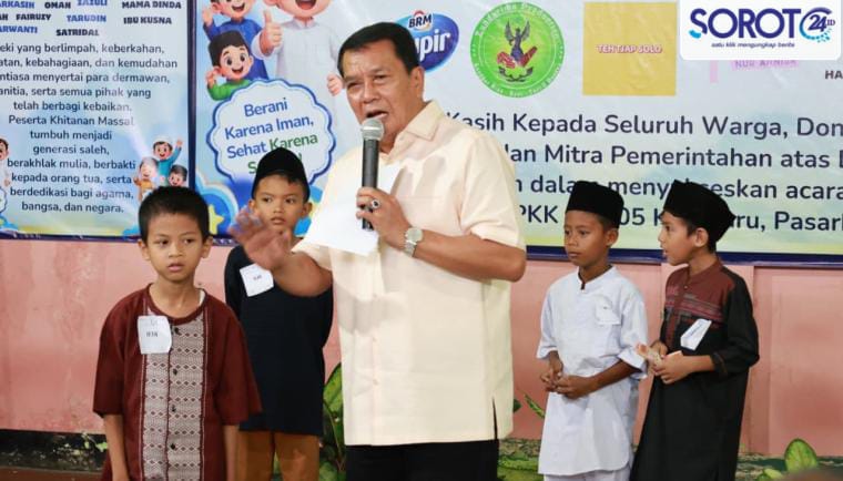 bupati tangerang sambutan khitan massal kutabaru