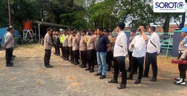 apel pengamanan nobar persija vs persib polres metro tangerang kota