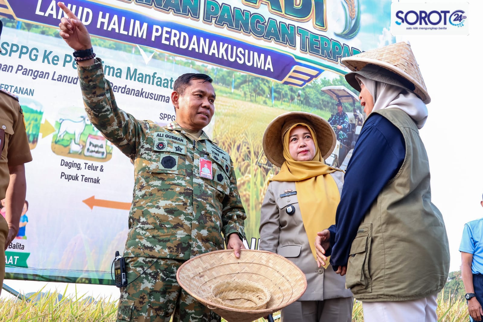 marsma ali gusman panen padi lanud halim perdanakusuma ketahanan pangan`