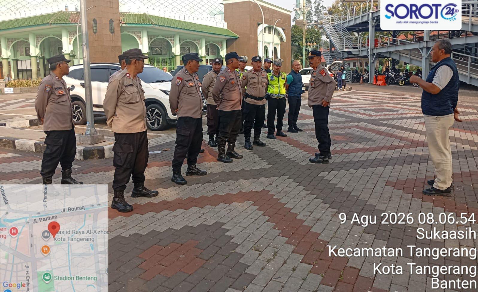 Apel pengamanan keberangkatan BPPKB Polsek Ciledug