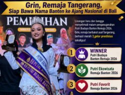 Raih Tiga Gelar Putri Budaya Banten 2026,Grin Akan Wakili Banten ke Ajang Tingkat Nasional di Bali