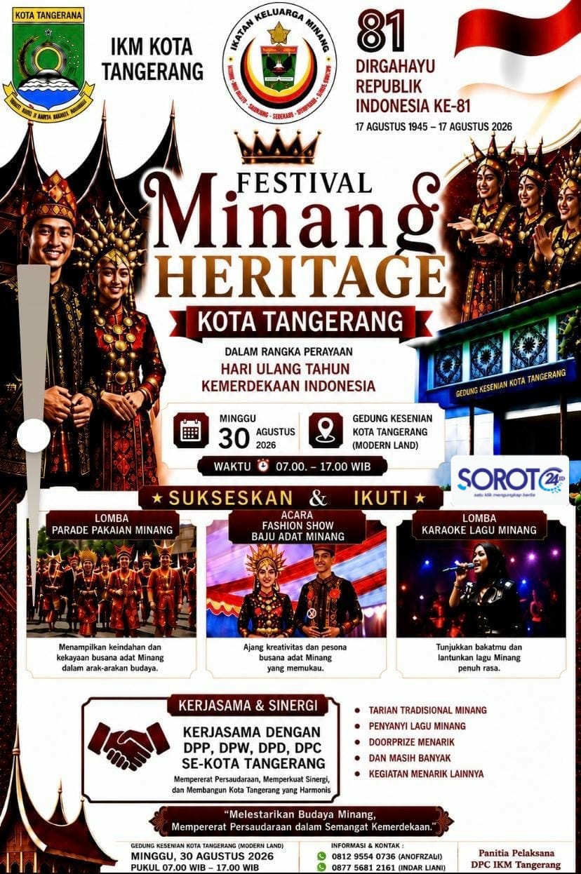 Poster Festival Minang Heritage 2026 HUT RI ke-81