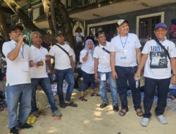 Lurah Babakan Teguh Perkenalkan Camat Baru ke Para Kader di Pantai Pandan
