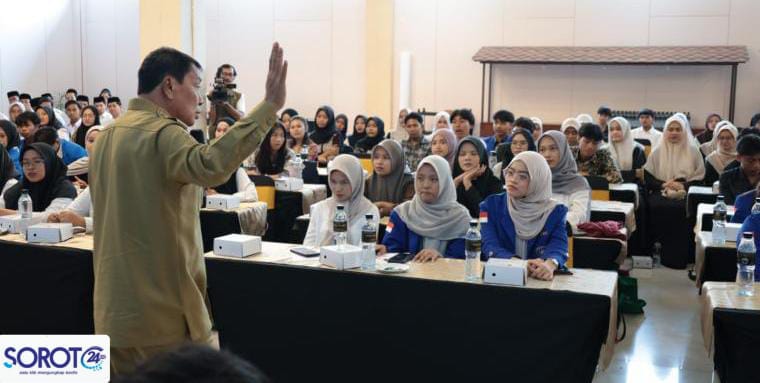 Pembekalan Beasiswa Tangerang Gemilang oleh bupati Tangerang Maesyal Rasyid 2026 di Hotel Yasmin Karawaci.
