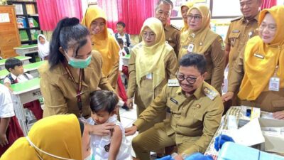 Wali Kota sahcrudin tinjau CKG siswa SD di Tangerang