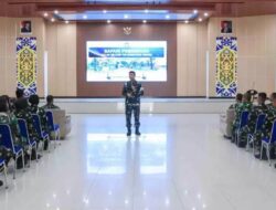 Tingkatkan Kesadaran Hukum, Personel Lanud Dhomber Terima Pengarahan Dirbinum Puspomau
