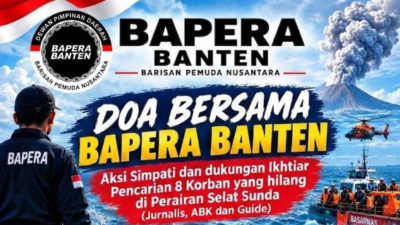 DPD BAPERA Banten Gelar Doa Bersama untuk 8 Korban Hilang di Selat Sunda Kawasan Gunung Krakatau