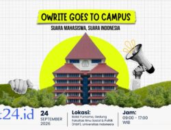 PT.Owrite Media Digital Kembali Menggelar Owrite Goes to Campus di Universitas Indonesia Depok