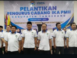 Pengurus Cabang Ikatan Alumni Pergerakan Mahasiswa Islam Indonesia (PC IKA PMII) Kabupaten Tangerang Resmi Dilantik Masa Khidmat 2026-2031